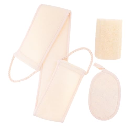 Homoyoyo 1 juego Esponjas Exfoliantes para Ducha Herramienta de Exfoliación de Espalda con de Luffa para Baños Relajantes y Limpieza Profunda
