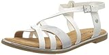  MUSTANG Damen 1308-805-1 Slingback Sandalen, Weiß (Weiß 1), 39 EU