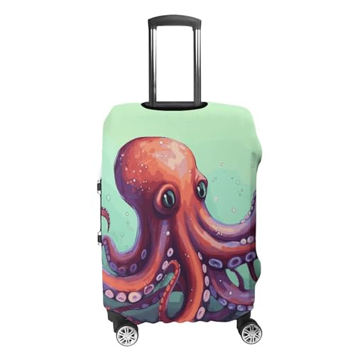 Cute Octopus Printed Luggage Cover Protector, Fits 18-32 Inch Luggage4