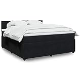 vidaXL Boxspringbett, Doppelbett mit Matratze Matratzenauflage, Bettgestell mit...