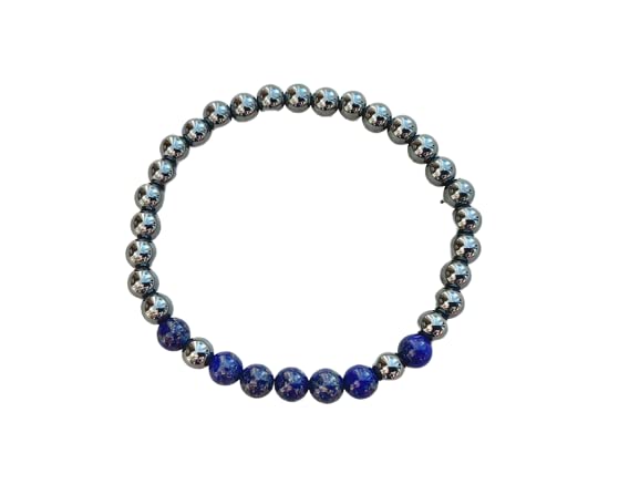 Bracelet en hématite et lapis lazuli l'accessoire tendance pour votre quotidien