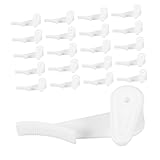 Anneome 30 Stück Teiliges Weiße Kunststoff-deckenlampen-klammern Robuste Halterungen für...