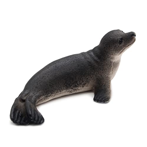 Image of SmilerSmile Baby Seal Figurine Plastic Sea Creature Toy for Toddlers | Solid PVC Action Figure, Simulation Sea Animals, Educational Ocean Animal Model, Non-toxic Safe Bath Toy for Kids