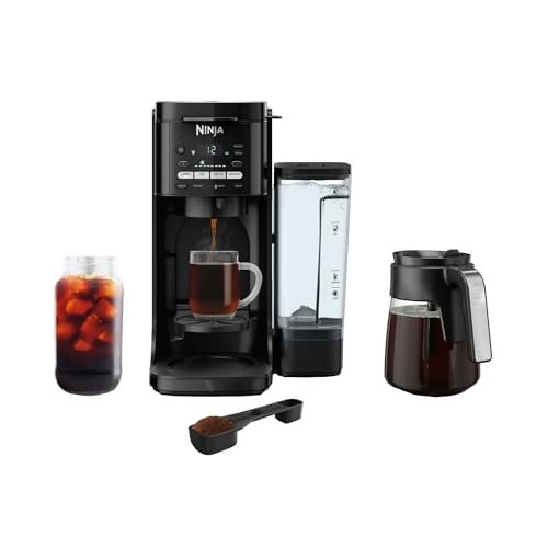 Comparison: Best Ninja Coffee Hot And Cold Brewed System 8 Ninja DualBrew Grounds & Pods Hot & Iced Coffee Maker with Rapid Cold Brew and Thermal Flavor Extraction Duo, 60 oz Removable Reservoir, XL Single-Serve Platform, Adjustable Warming Plate 9 Brew Sizes