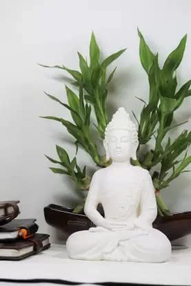 Image of Pot's & Plant's Decorative Buddha Statue Figurine /Idol Showpiece (Dhyan Buddha)