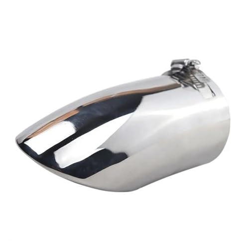 車排気テールパイプ 1個 ステンレススチール グリルシルバー 車用排気管チップ テールパイプ マフラーカバー 改造 スタイリング に適合する フォード フォーカス 車エキパイ