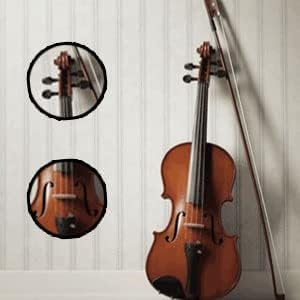 SALABLEZ Vivaldi Acoustic Violin Full Size with Bow, Rosin, Carrying - Image 6