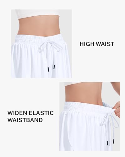 Image of HASMES Girls Butterfly Shorts Teen Flowy Athletic Shorts for Running Dance Cheer 5-14Y