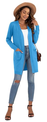 Image of VIISHOW Women's Classic Cardigans Long Sleeve Open Front Casual Knit Cardigan Sweaters Coat Soft Outwear