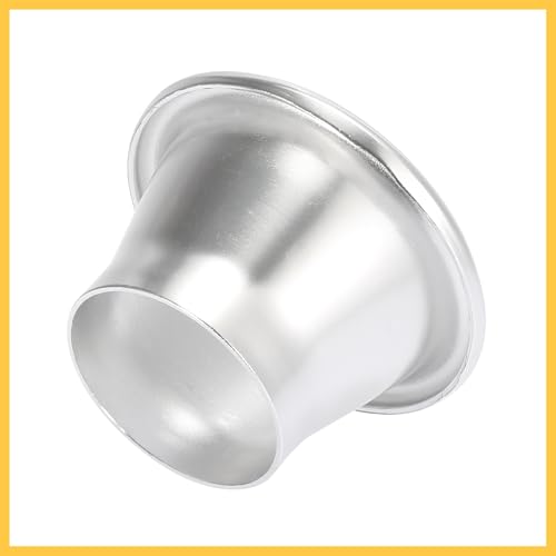REPAIROCK 2.5 Inch Neck Aluminum Bellmouth Velocity Stack Adapter Air Intake Turbo Horn Air Inlet Decorative Cover Silver Tone Auto Replacement Parts by REPAIROCK - Used condition - Image 5