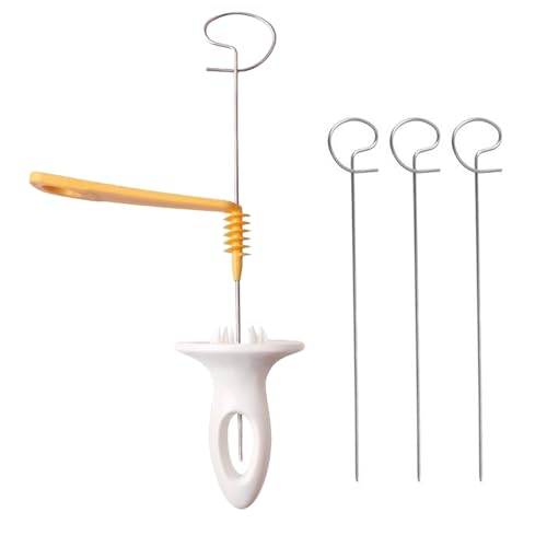 Cortador de Patatas en Espiral Profesional Acero Inoxidable 440C Mango PP Antideslizante | Pelador Manual Multiusos para Barbacoa,Patatas Fritas Zanahorias Pepinos