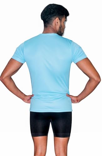 Image of Aqua Holic Swimming T-Shirt Half Sleevs for Men | Quick-Dry UPF 50 Swim Tshirt