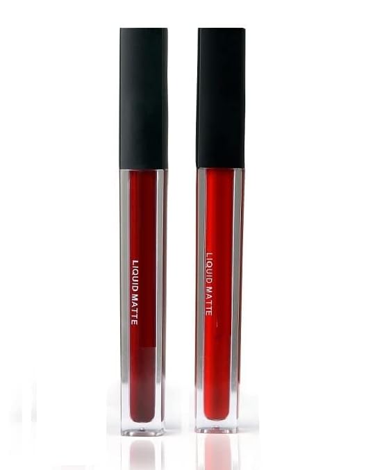 KAYI beauty Non-Transfer,Waterproof,Long-Lasting Beauty Liquid Matte Lipsticks For Girls/Women(RED + MAROON) KAYI beauty Non-Transfer,Waterproof,Long-Lasting Beauty Liquid Matte Lipsticks For Girls/Women(RED + MAROON)
