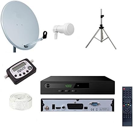 Kit Camping Hd - Kit Camping Tntsat HD 220/12V Démodulateur satellite + Parabole + Trépied + Lnb Single + Cable Coaxial + Satfinder