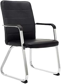 Fhw Executive Meeting reclinación silla visitante, robusto escritorio de oficina base de acero Silla transpirable almohadilla de espuma del ordenador de escritorio sillas ejecutivas acolchada silla de