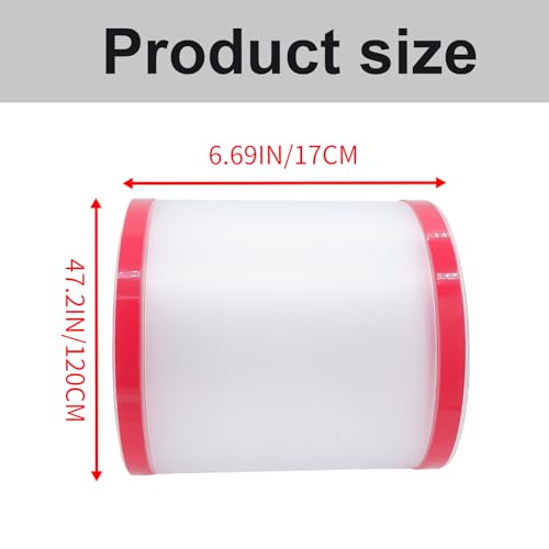 Image of 2 PCS Door Pinch Guard for Baby Proofing, Door Protector for Kids Finger Pinch Guard, Door Hinge Cover Door Jam Shield for Child Safety (Frosted 47.24 x 6.69inch), Transparent, Red