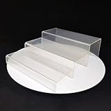 Photo Gallery sumsoctober espositore a più livelli in acrilico per figure e cupcake, perfetto organizer per qualsiasi ambiente (18 x 8 x 4 cm) Photo Gallery sumsoctober espositore a più livelli in acrilico per figure e cupcake, perfetto organizer per qualsiasi ambiente (18 x 8 x 4 cm)