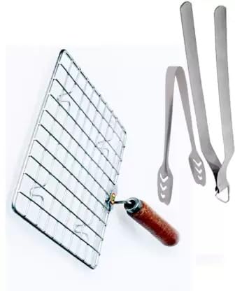 generic Stainless Steel Squre Roti Roster, Chimta & MomoTong Spring for Daily Uses Kitchen Utensils.-(Muli-Pack of-3)-picture-10