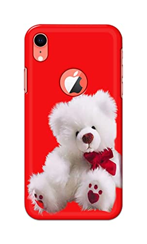 Image of PRINTFIDAA Teddy Bear Love Romantic Valentines Day Dumbo Printed Designer Hard Back Case Cover for Apple iPhone XR Logo (6.1 inch), A2105, A1984, A2107, A2108 -(SF) MVN1001