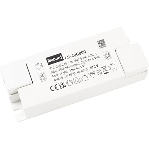 LED Driver 900mA 40W Constant Current Flickerfree LED Transformer Power Supply Cover