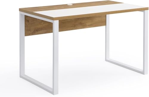Image of TEKAVO 120 x 60 CM Wide Computer Desk with Moveable Storage Cabinet, Office Table, Computer Desk with Drawer, Storage Area for Teenager's Room, Study, Modern Design - DIY