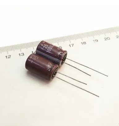 Capacitor 1000uf 25v condensateur radial aluminium 10x20mm pour circuit imprimé PCB, lot de 50