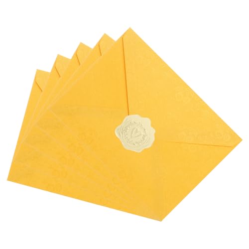 Enveloppes A7 dorées haut de gamme à rabat en V pour invitations chics x100
