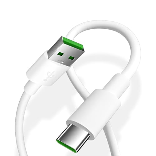 Image of NISHTECH Type C VOOC Flash SuperVOOC Charging Cable Supports Upto 120W Compatible for Oppo Reno /2 /2Z /2F /Reno 10x Zoom /k3(C Type Cable Charger)- White