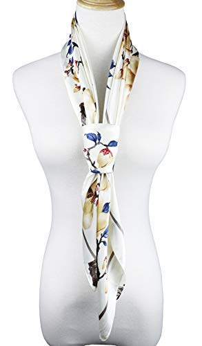 Women's 35" Satin Square Silk Like Hair Scarves and Wraps Headscarf for Sleeping