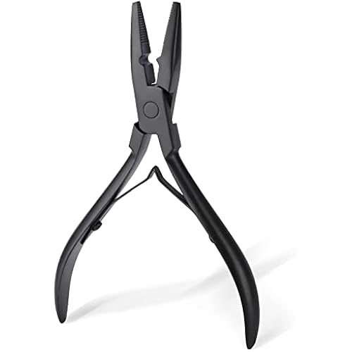 EHDIS Hair Extension Pliers Multi Functional Microlinks Hair Extensions Pliers & Hair Extension Tool for Micro link, Micro Ring, Feather Extension, Beads Closer Tool Kit (Type1)