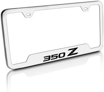 Au-Tomotive Gold, INC. Nissan 350Z Brushed Steel License Plate Frame