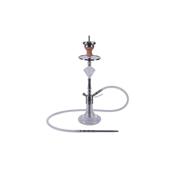 DIAMOND HOOKAH Premium Lil Hope Shisha Set, Wasserpfeife Shisha Edelstahl Komplettset mit 4 Anschlüsse/Schläuche. 18/8…