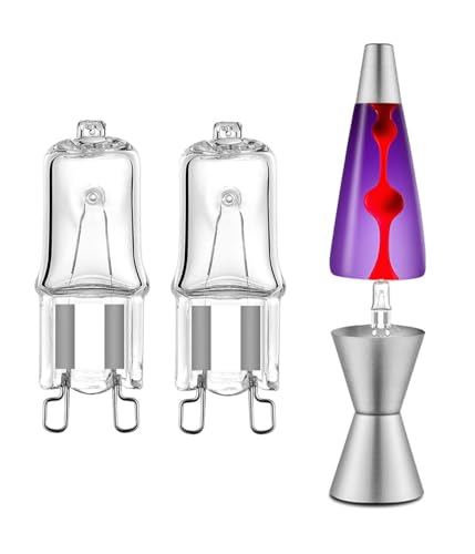 Consejos para Comprar Foco para lampara de lava - solo los mejores. 46 MouMouPurr - foco de repuesto para lámpara de lava G9 de 120 V, foco de 40 W para lámpara de lava de 14.5 pulgadas, base G9, reflector blanco cálido de 2700 K, regulable...