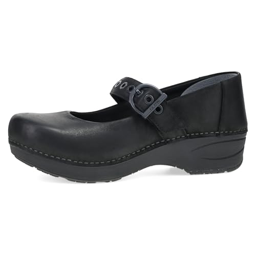 Image of Dansko XP 2.0 Mary Jane Clogs for Women - Slip-Resistant Leather Shoes with Arch Support, Removable Footbed, and Adjustable Strap - Ideal for Teachers & Service Professionals