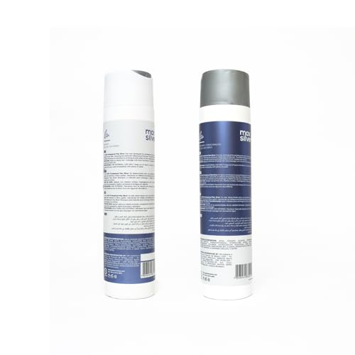 QOD Professional Max Silver Shampoo & Conditioner – 300ml | Sulphate free | Sodium Chloride free … (Combo of 2)
