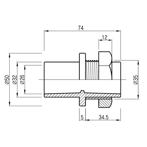 Amazon.co.jp: バルブソケット20A ゴムパッキン2個付 配管 水槽
