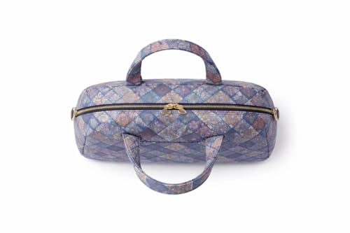 Image of Women's Printed Dome Satchel Handbag with Front Pocket Zip Closure Stylish Shoulder Bag for Daily Use Travel Office Multicolor Pattern