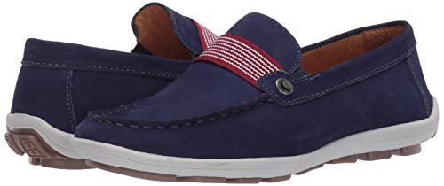 Driver Club Usa Unisex Boys/Girls Leather Luxury Fashion Driving Loafer With Grow Grain Detail, Royal Nubuck, 1 M Us Little Kid #TOP6