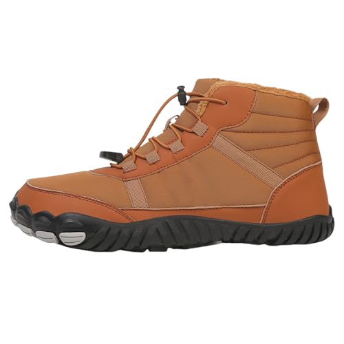 Botas de nieve para mujer, antideslizantes, cálidas, cómodas, impermeables, resistentes al desgaste, suela de goma ligera, botas de tobillo de ajuste ancho, banda elástica, zapatos de senderismo,