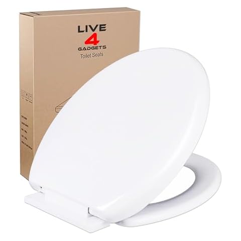 White Soft Close Toilet Seat with Hygiene Features Cover