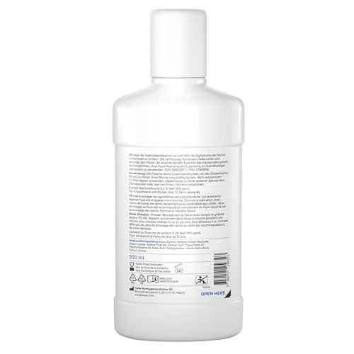 TePe Feuchtigkeitsspendende Mundspülung bei Mundtrockenheit, milder Apfel-Minzgeschmack, fluoridhaltige Mundspülung, die das Gefühl von Mundtrockenheit mindert – Bild 7