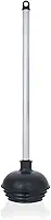 NEIKO Êmbolo de vaso sanitário 60166A com design patenteado em todos os ângulos, êmbolo de vaso sanitário resistente com alça de alumínio, necessidade de banheiro, preto, 1 pacote