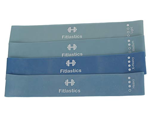 Resistance Loop Bands Set for Squats, Stretching, Strength Training Exercises, HIPS & Glutes Heavy Workouts for Men & Women