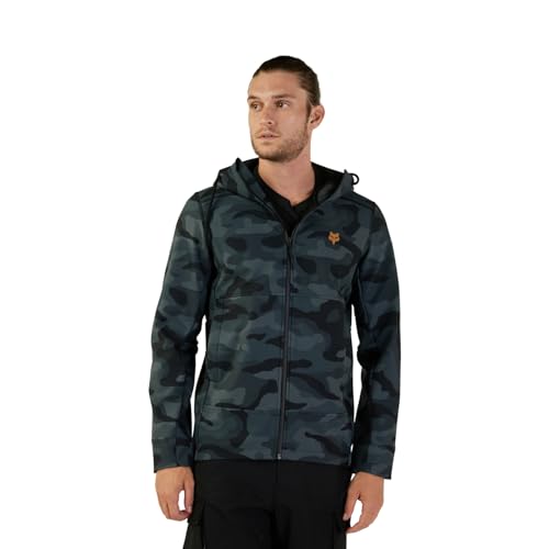 Fox Racing PIT JACKET CAMO, BLACK CAMO, Large