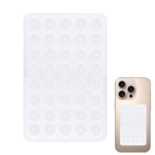 Support De Coque De Téléphone À Ventouse En Silicone - Support De Coque De Téléphone À Ventouse En Silicone | Support De Téléphone À Ventouse Double Face Multifonction Pour Selfies Et Vidéo (blanc)