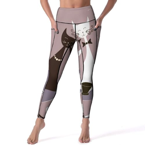 Pantalon de sport yoga taille haute pour gym et jogging S