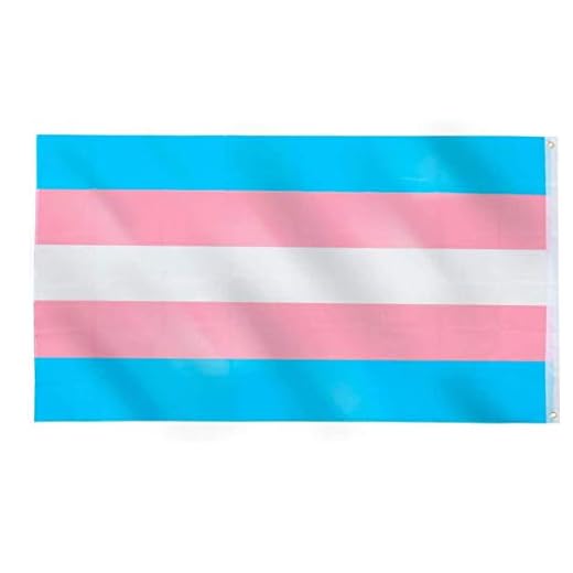 Rainbow Color Flag Trans Flag Kön Pride Lgbt Flaggor Med Blue Rosa Vit Colorful Stripes 90x150cm