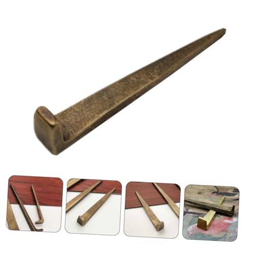 Image of jojofuny 3pcs Antique Picture Hanging Nails Wall Hooks for Art Frames Easy Installation for Plaques Paintings for Drywall Plaster Walls Decorative Functional Picture Hangers