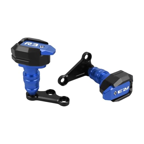 �I�[�g�o�C �ɓK�� YZF R3 R25 YZF-R3 YZFR3 2015-2019 CNC �t���[���X���C�_�[ �����ی� �t�F�A�����O�K�[�h �N���b�V���p�b�h�v���e�N�^�[(Blue)