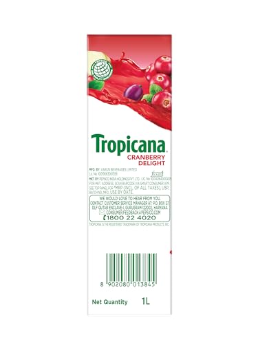 Image of Tropicana Cranberry Delight Fruit Juice , 1000ml